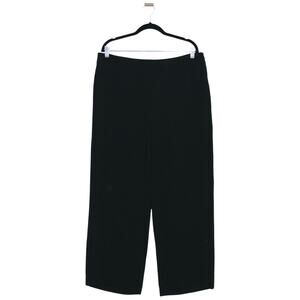 Giorgio Armani 100% Silk Black Wide Leg Dress Pants Size 12